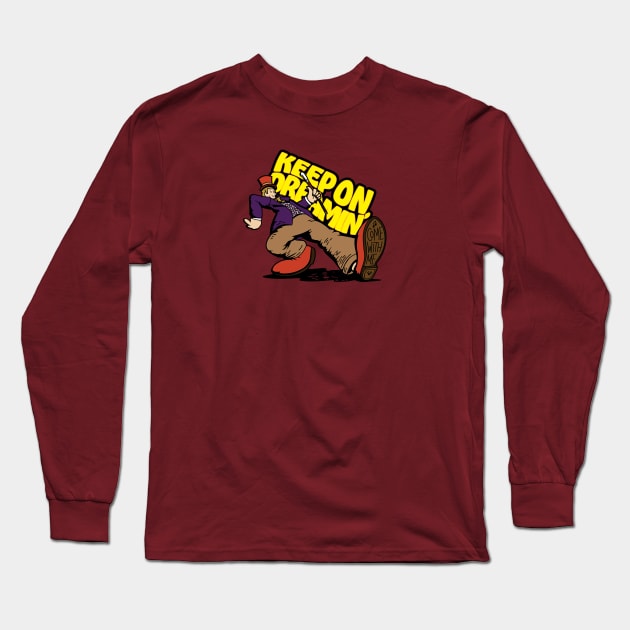 Keep On Dreamin' - Willy Wonka (Brown) Long Sleeve T-Shirt by jepegdesign